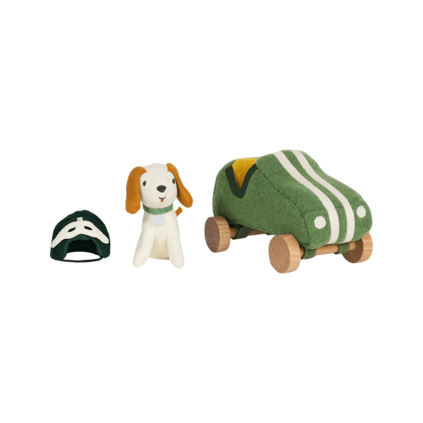 Olli Ella Holdie Dog-Go Racer Boy- Green Dogs & Puppies Olliella   