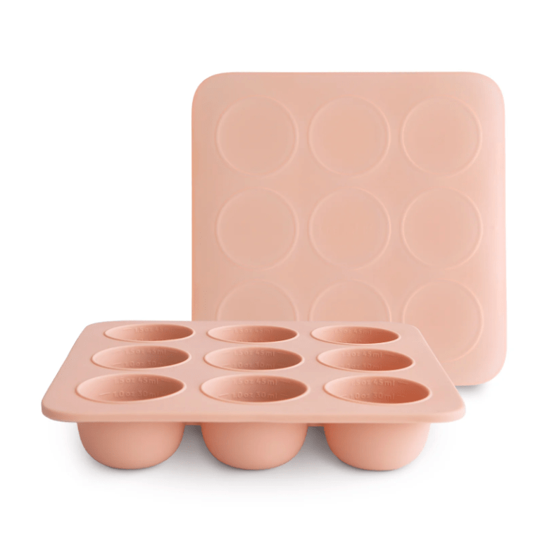 Mushie Baby Food Freezer Tray Mealtime Mushie Blush  