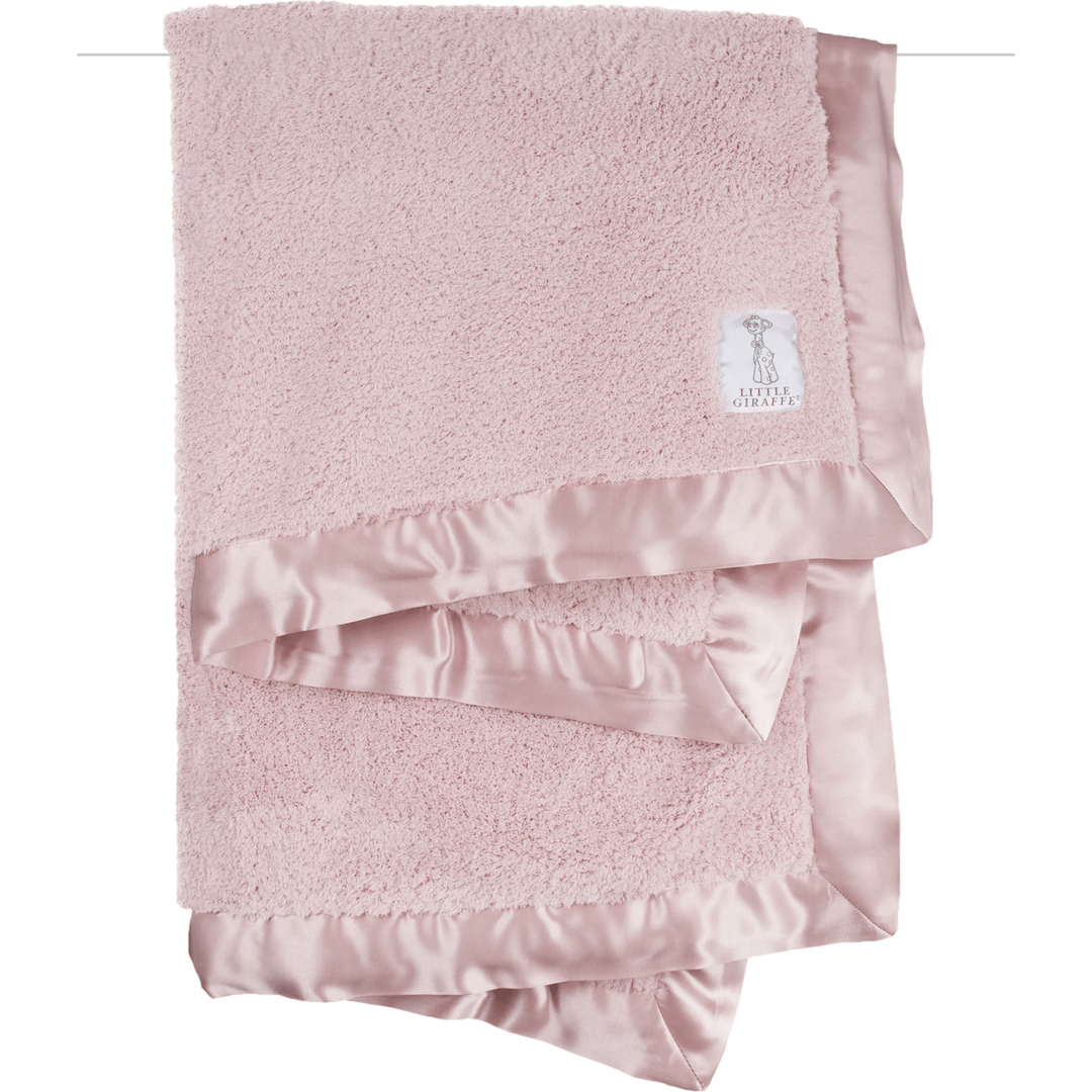 Little Giraffe Chenille Baby Blanket Swaddles & Blankets Little Giraffe Dusty Pink  