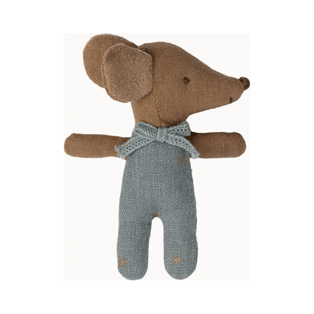 Maileg Sleepy Wakey Baby Boy Mouse In Matchbox 2024-Blue Mice Maileg   