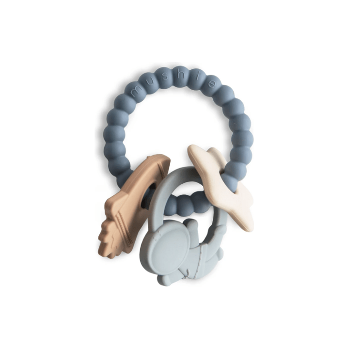 Mushie Teething Ring- Space Pacifiers and Teething Mushie   