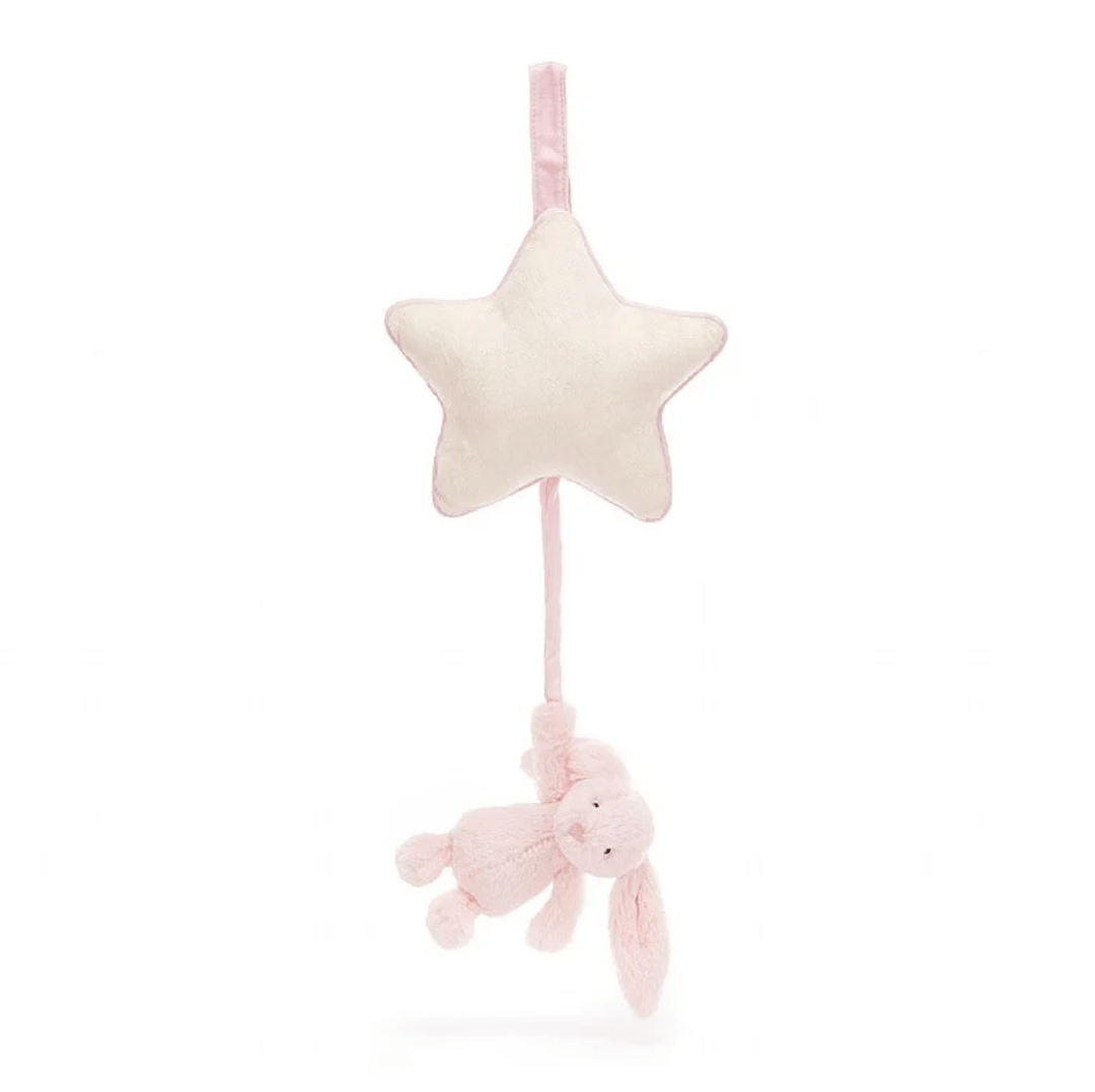 Jellycat Bashful Pink Bunny Musical Pull Baby Jellycat Jellycat   