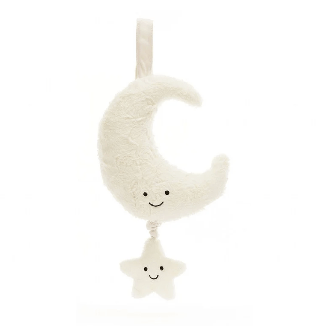 Jellycat Amuseables Moon Musical Pull Baby Jellycat Jellycat   