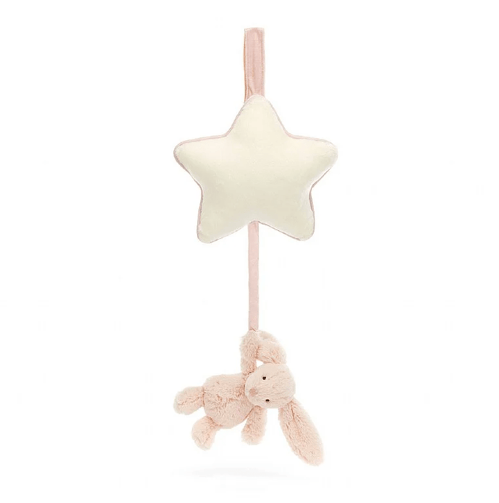 Jellycat Bashful Blush Bunny Musical Pull Baby Jellycat Jellycat   