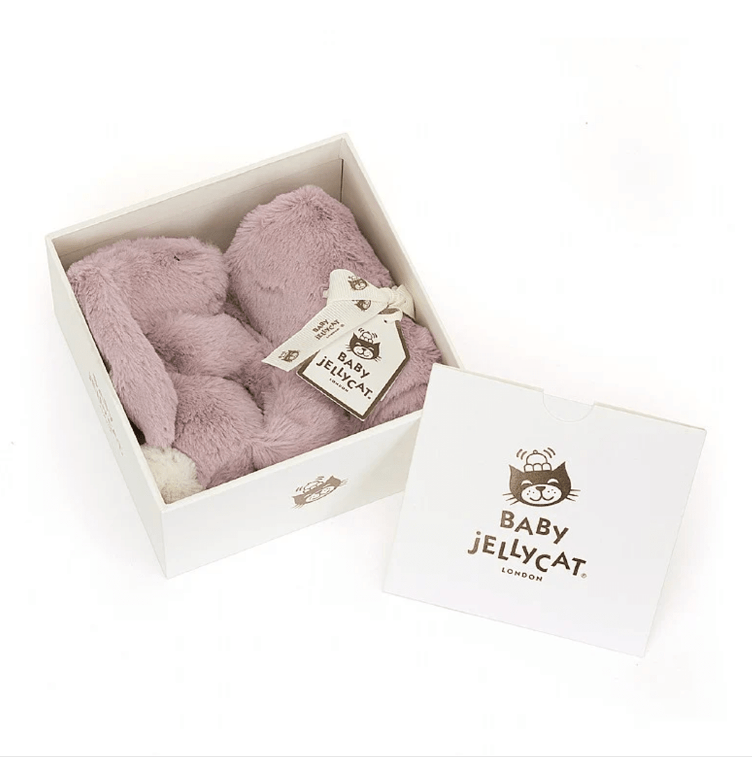 Jellycat Bashful Luxe Bunny Rosa Soother Gift Box Baby Jellycat Jellycat   