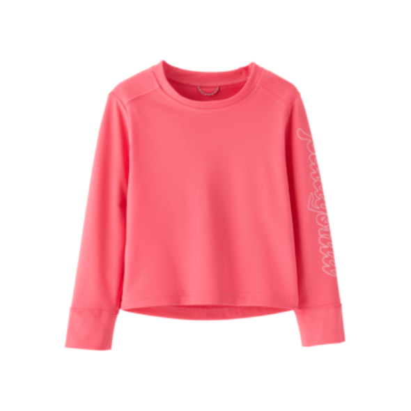 Patagonia Spring 2024- Baby Long-Sleeved Capilene Silkweight UPF T-Shirt Sun Shirt Patagonia Fitz Script: Afternoon Pink 3T 