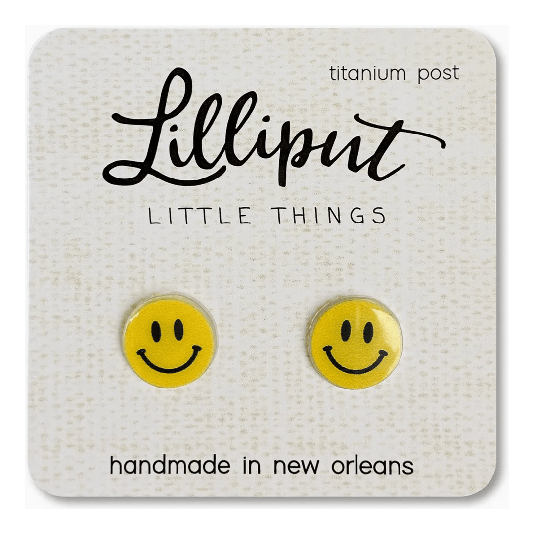 Lilliput Little Things Happy Face Earrings Apparel Accessories Lilliput Little Things   