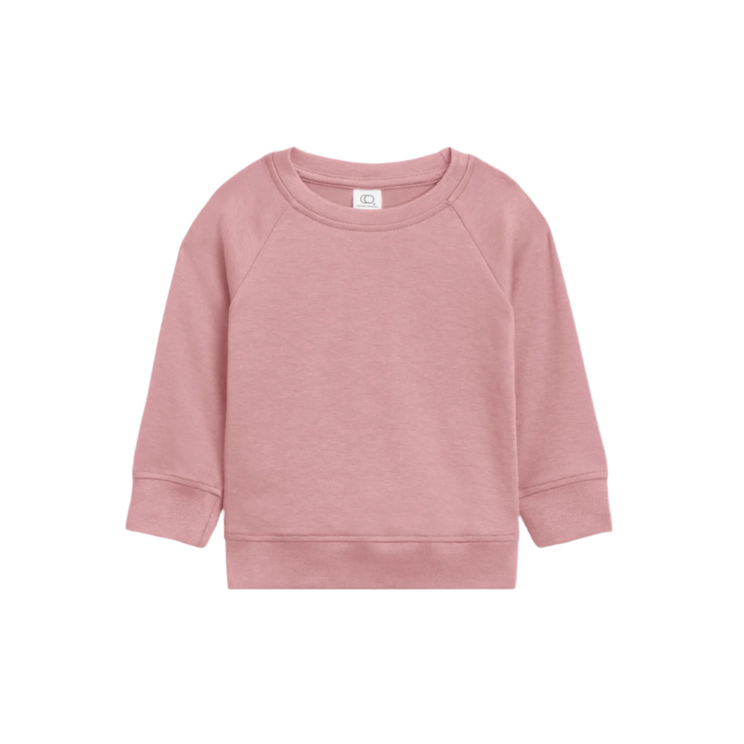 Colored Organics Portland Pullover- Rose Sweatshirt Colored Organics 3-6M  