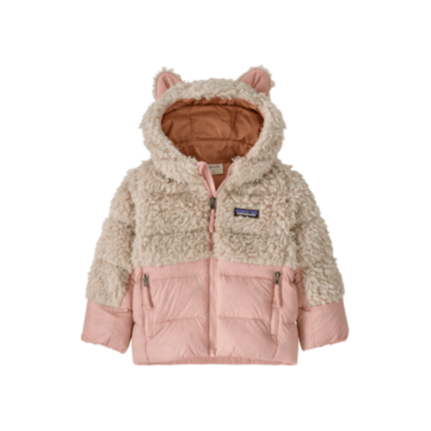 Fall 2024 Patagonia Baby Hi-Loft Furry Friends Jacket Baby Jacket Patagonia Mallow Pink 6 Months 