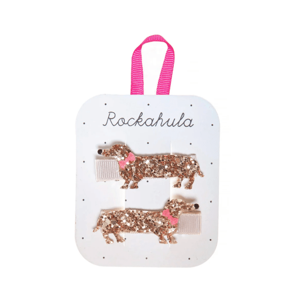 Rockahula Morris Sausage Dog Hair Clips Accessory Rockahula   