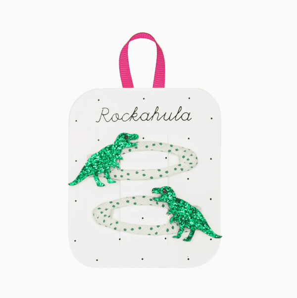 Rockahula Spotty T-Rex Hair Clips Accessory Rockahula   