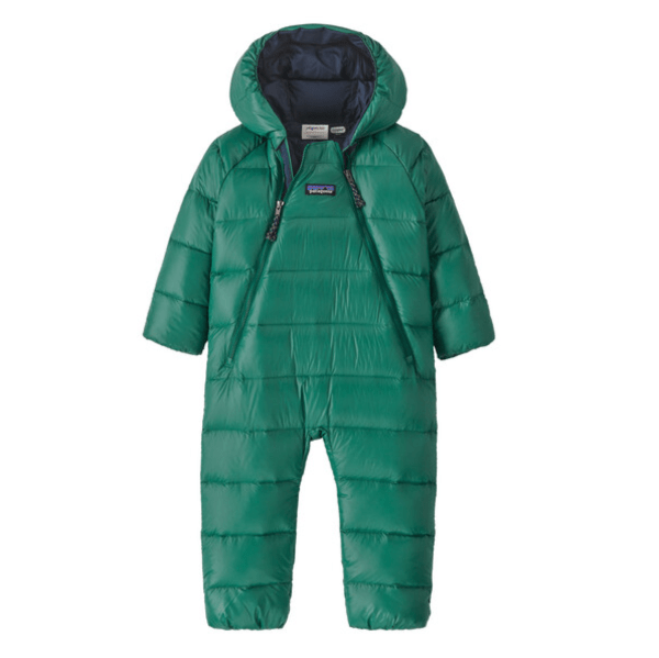 Fall 2024 Patagonia Infant Hi-Loft Down Sweater Bunting Childrens Jacket Patagonia Conifer Green NB 