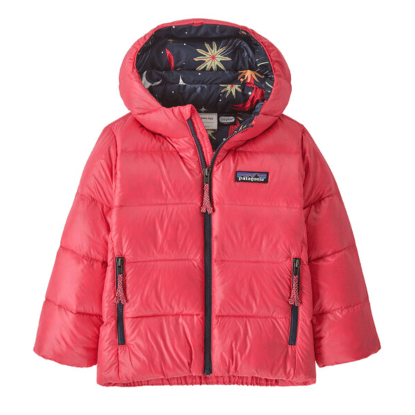 Fall 2024 Patagonia Baby Hi-Loft Down Sweater Hoody Jackets Patagonia Sierra Pink 6 Months 