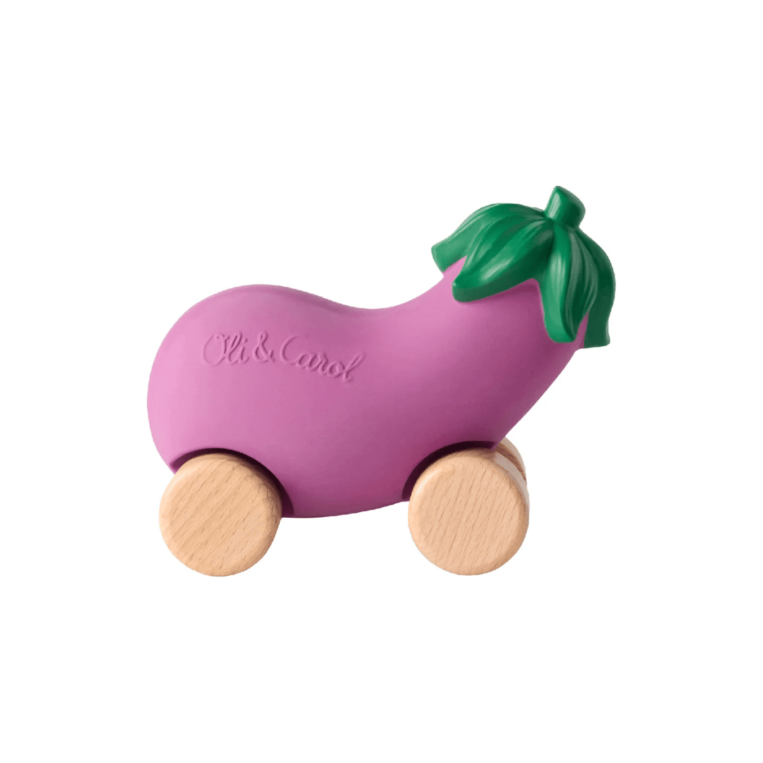 Oli & Carol Emma the Eggplant Baby Car Toy Baby Toys Oli & Carol   