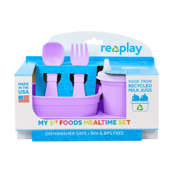 Re-Play Tiny Dining First Meals Set Mealtime Re-Play Purple  