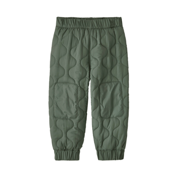 Fall 2024 Patagonia Baby Quilted Puff Joggers childrens clothing Patagonia Hemlock Green 6 Months 