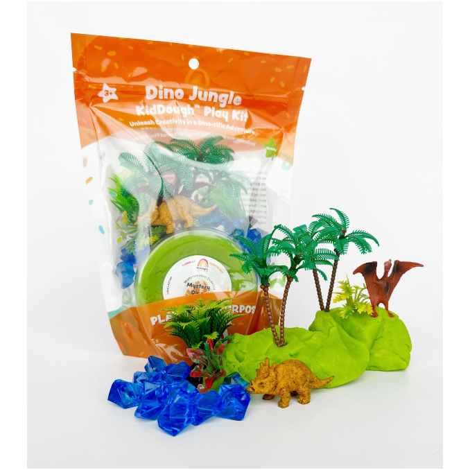 Earth Grown KidDough Play Kit- Dino Jungle Clay/Dough EGKD   