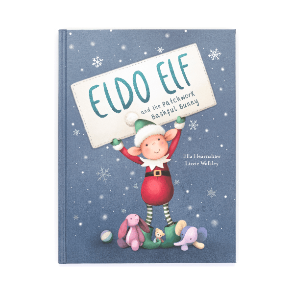 Jellycat Eldo Elf and the Patchwork Bashful Bunny Book Holiday Jellycat   