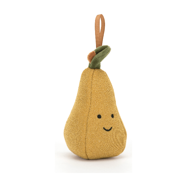 Jellycat Festive Folly Pear Ornament Holiday Jellycat   