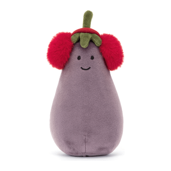 Jellycat Toastie Vivacious Red Eggplant Holiday Jellycat   