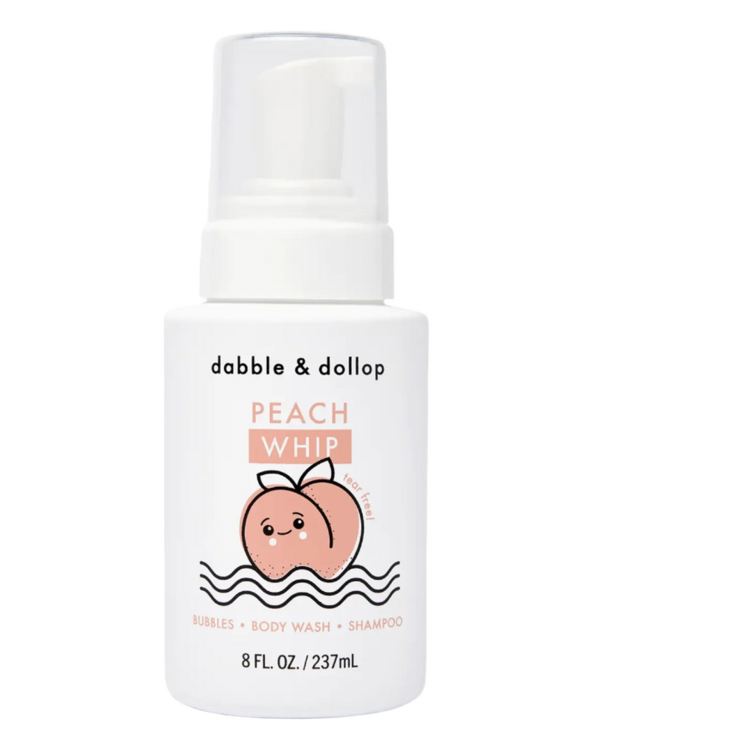 Dabble & Dollop All Natural Foaming Shampoo & Body Whip- Peach Natural Toiletries Dabble & Dollop   