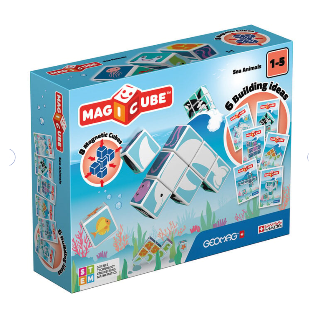 GeoMag Magicube Sea Animals Magnetic Blocks Geomag Magicube   