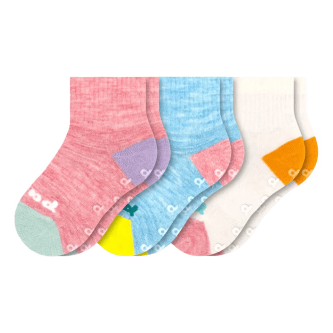 Pacas Toddler Gripper Socks 3 Pack- Solids Socks Pacas   