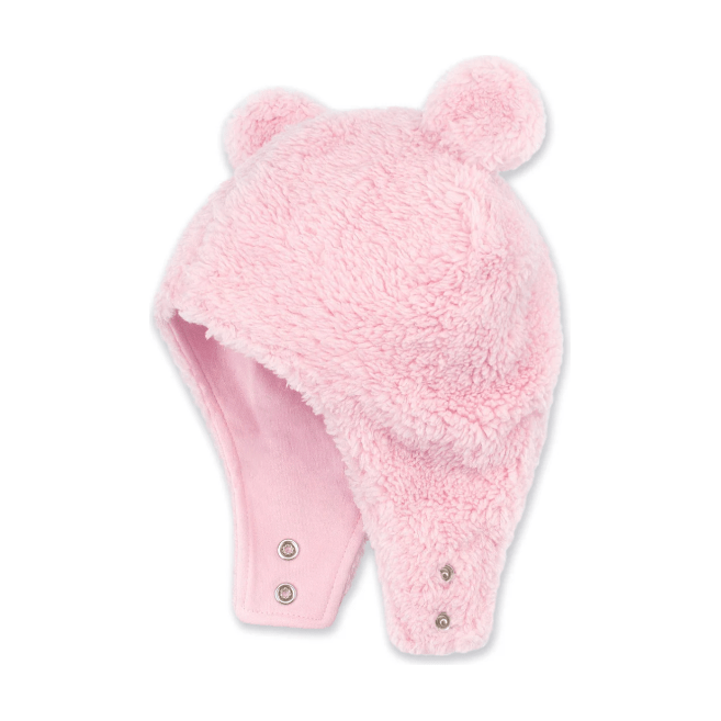 Zutano Furry Bear Hat- Baby Pink Snow Hat Zutano   