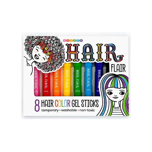 Snifty- Hair Flair- Hair Color Gel Sticks, Rainbow Kids Hair Color Snifty