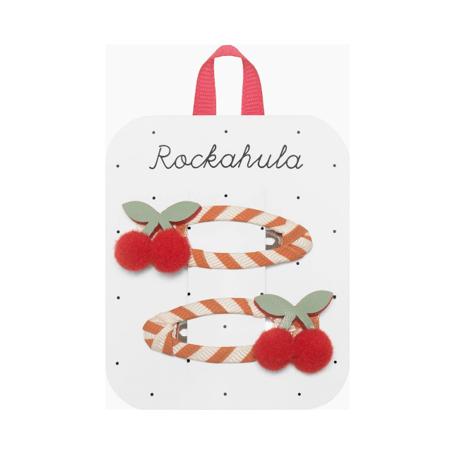 Rockahula Stripy Cherry Clips Accessory Rockahula