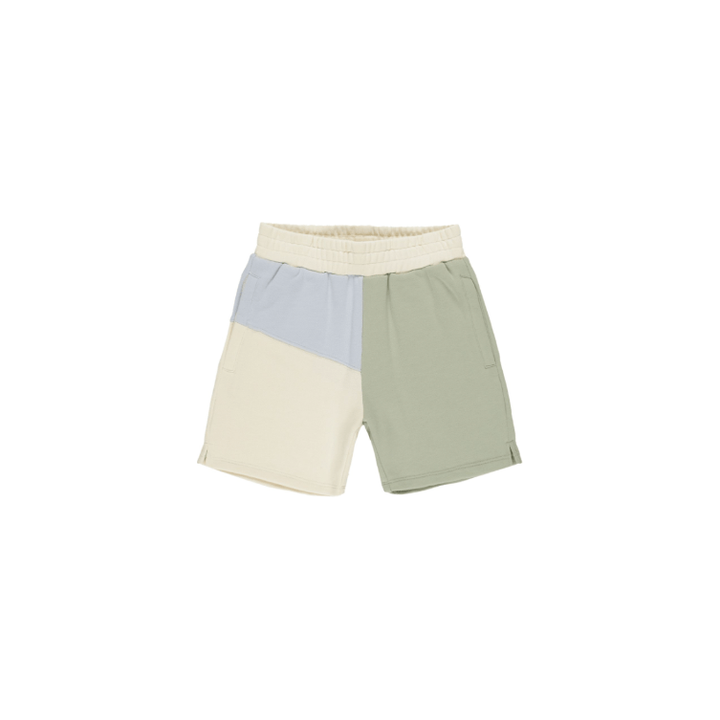 Rylee + Cru Play X Play Boxing Short- Sage Color Block Tops & Bottoms Rylee + Cru 2-3Y