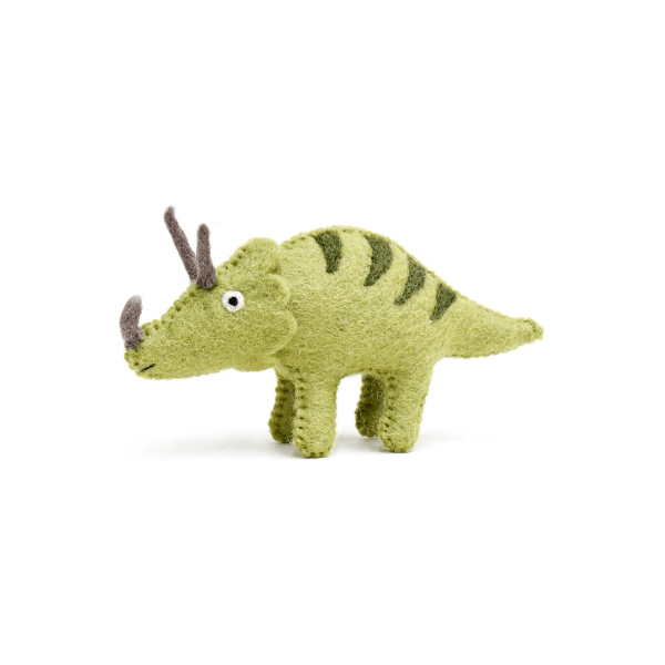 Tara Treasures Felt Triceratops Dinosaur Toy Felt Toy Tara Treasures