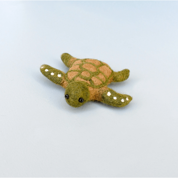 Tara Treasures Felt Green Sea Turtle Toy Felt Toy Tara Treasures