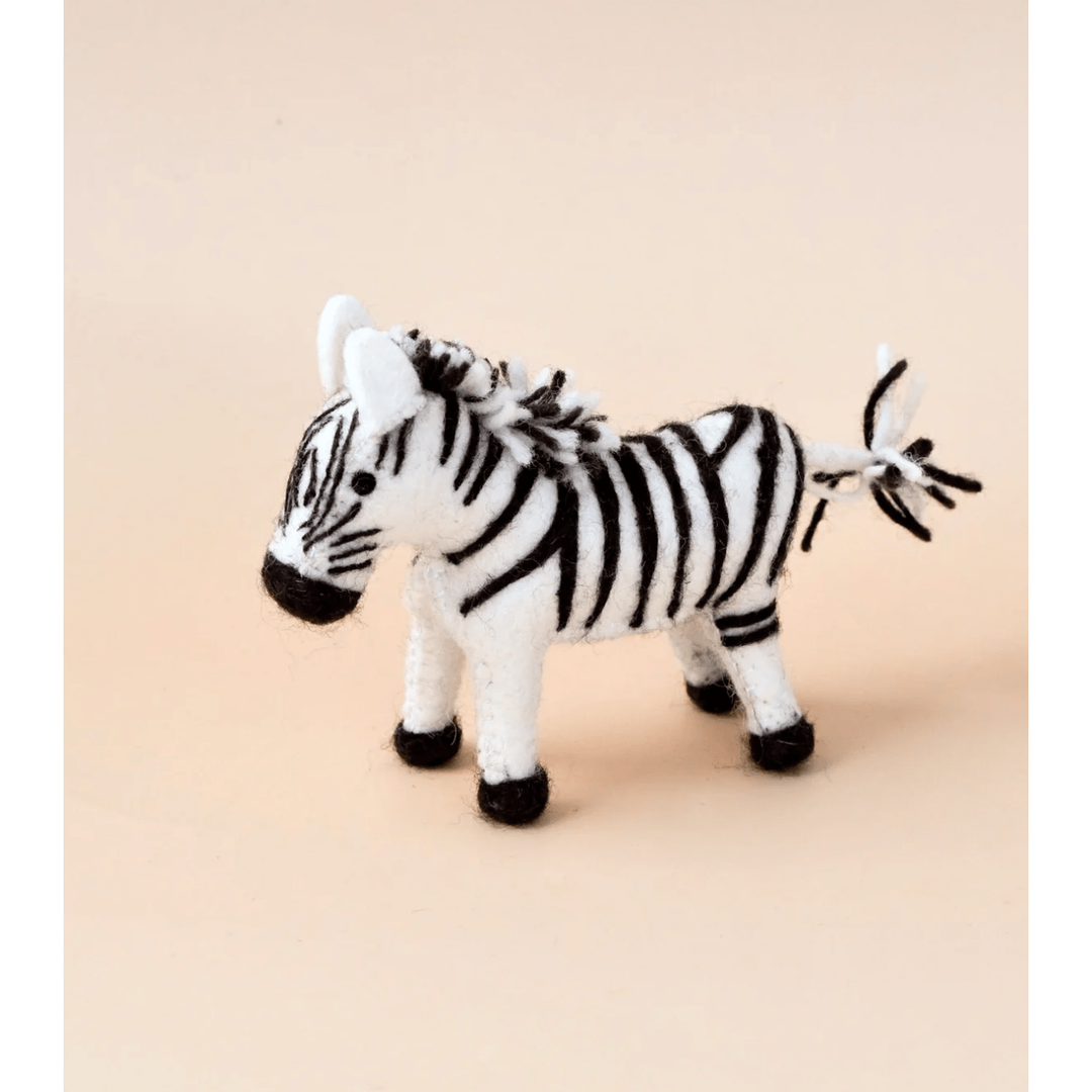 Tara Treasures Felt Safari Zebra Toy Felt Toy Tara Treasures