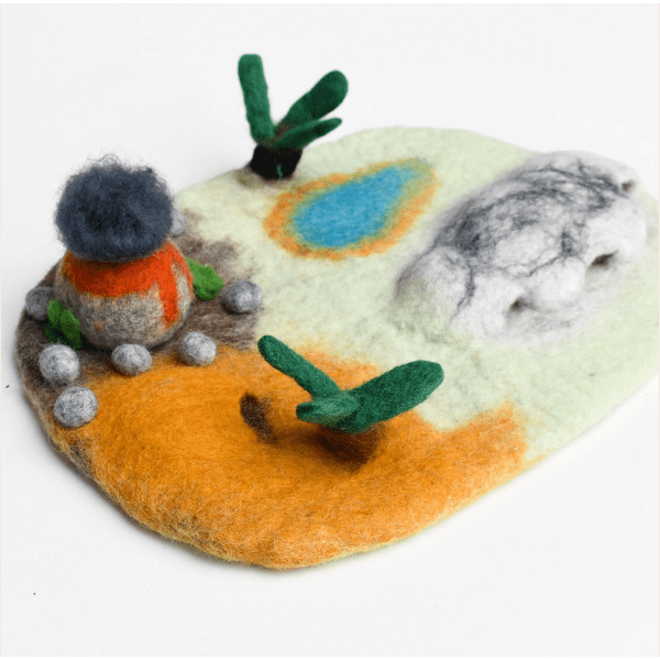 Tara Treasures Felt Dinosaur Ice Age Play Mat Playscape Felt Toy Tara Treasures