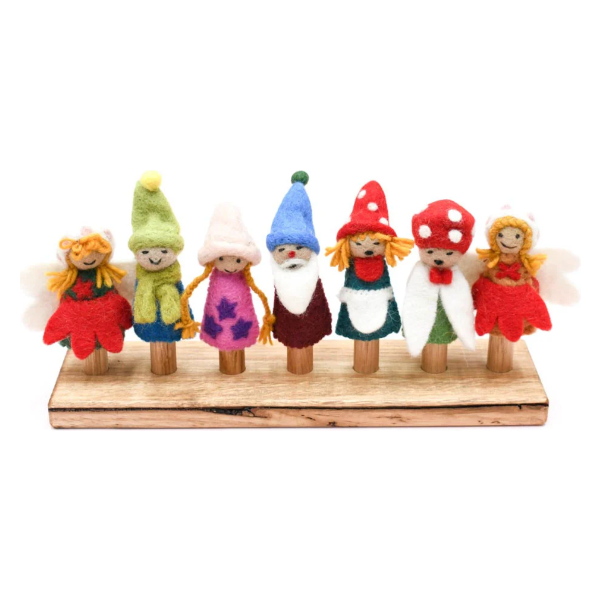 Tara Treasures Fairies & Gnomes Finger Puppet Set Finger Puppet Tara Treasures