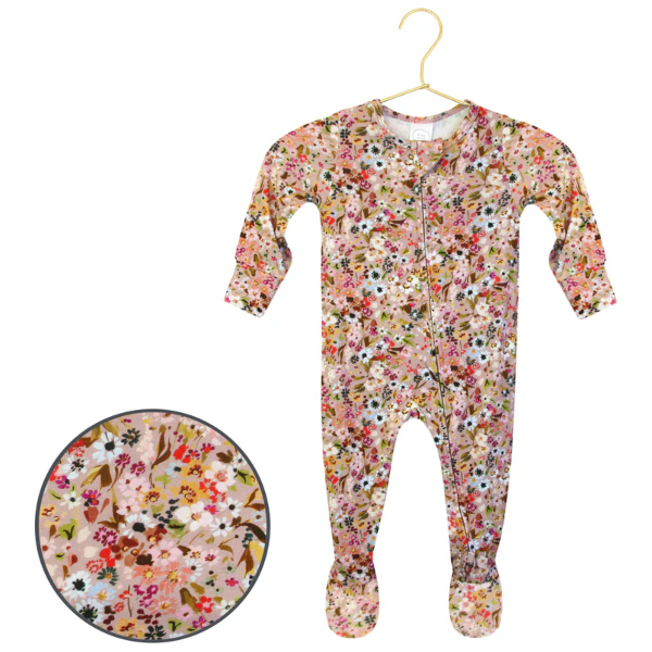 Lou Lou & Company Zippered Footie- Penelope Footie Lou Lou & Company Preemie