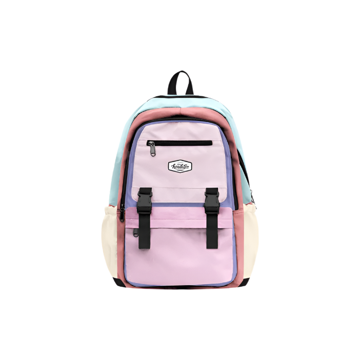 Headster Colorblock School Bag- Pink Marshmallow Accessory Headster