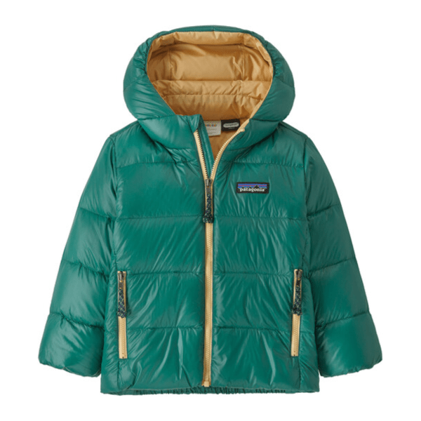 Fall 2024 Patagonia Baby Hi-Loft Down Sweater Hoody Jackets Patagonia Conifer Green 6 Months 