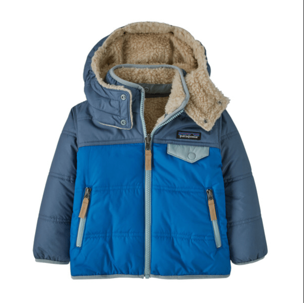 Fall 2024 Patagonia Baby Reversible Tribbles Hoody Baby Jacket Patagonia Endless Blue 6 Months 