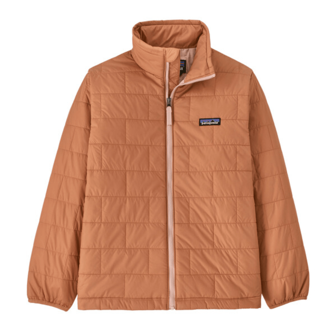 Fall 2024 Patagonia Kid's Nano Puff Brick Quilt Jacket Kid's Jacket Patagonia Terra Pink X Small 