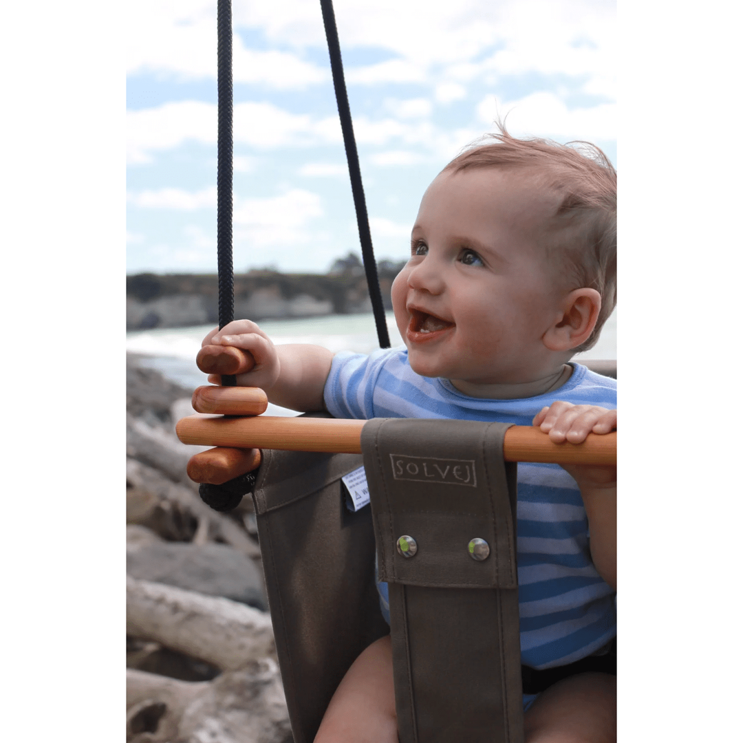 Solvej Indoor/Outdoor Toddler Swing - Classic Taupe Swing Solvej   