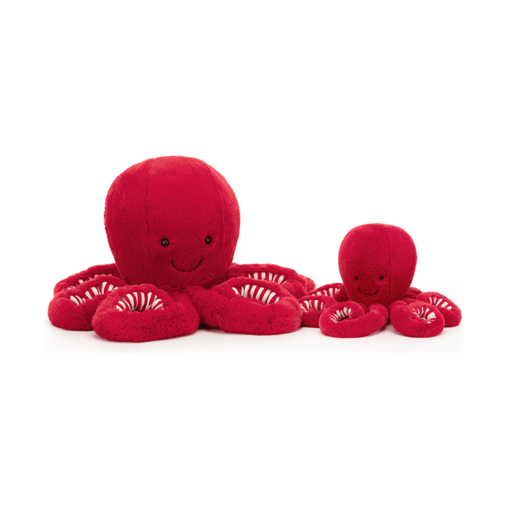 Jellycat Cranberry Octopus- Large Holiday Jellycat   