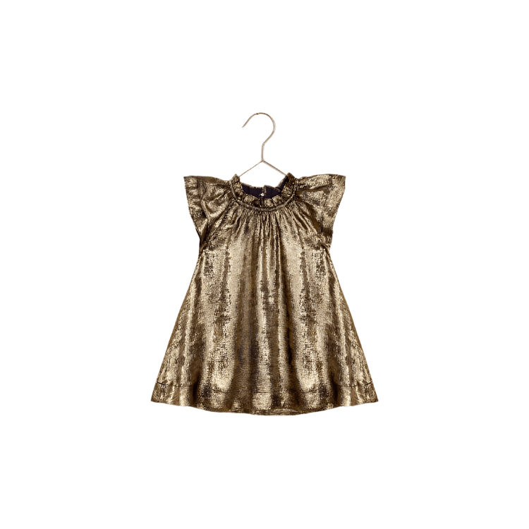 Noralee Isabella Dress- Gold Holiday dress Noralee   