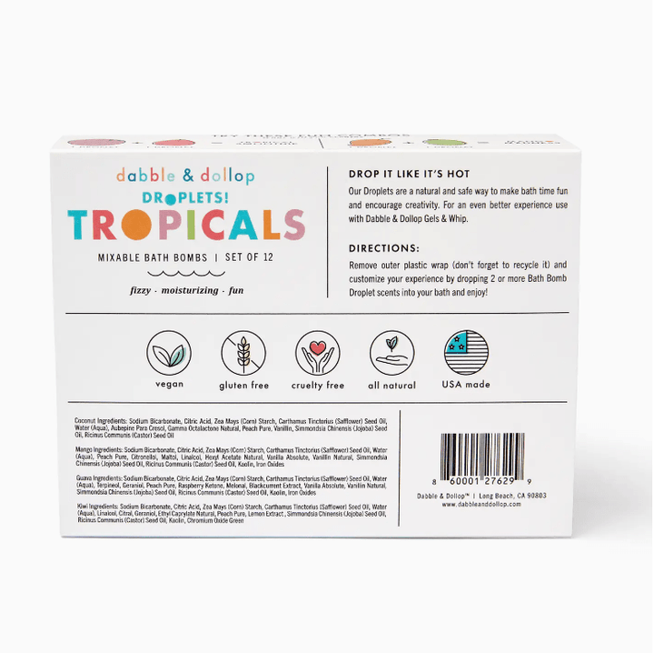 Dabble & Dollop Natural Bath Bombs Tropical Natural Toiletries Dabble & Dollop   