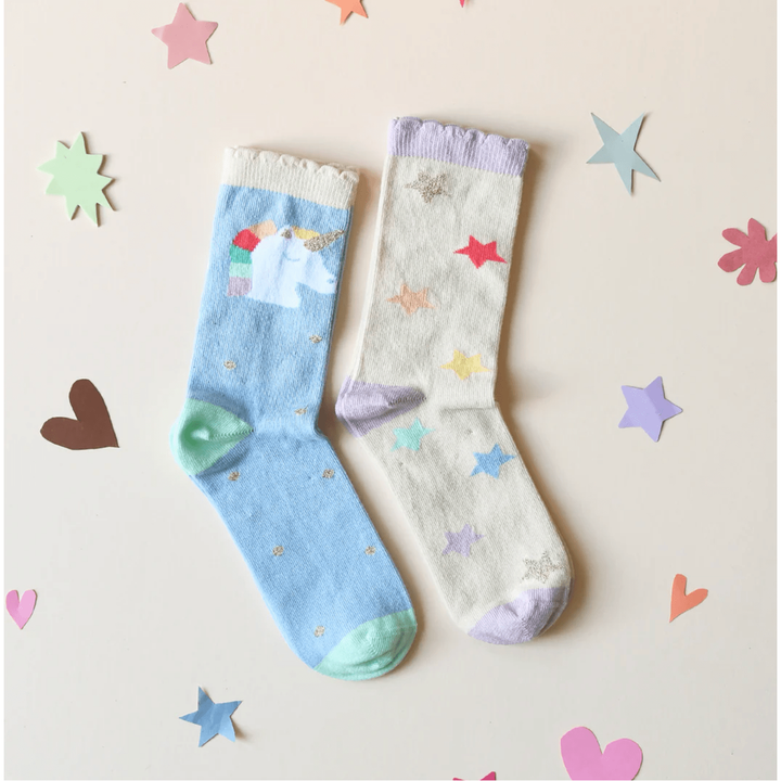 Rockahula Rainbow Unicorn Socks 2 Pack Socks Rockahula