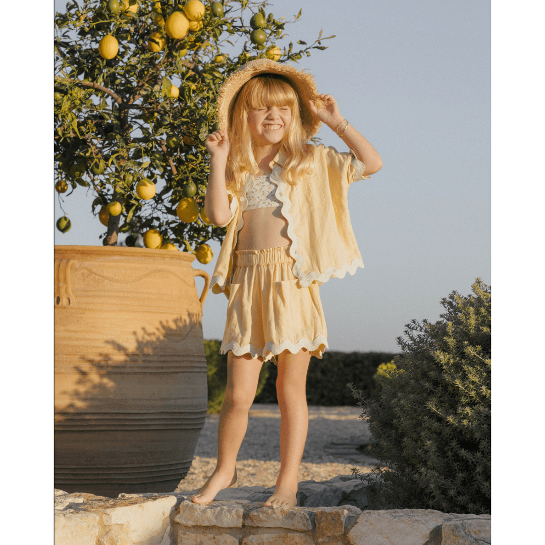 Rylee + Cru Kelli Set- Yellow childrens clothing Rylee + Cru