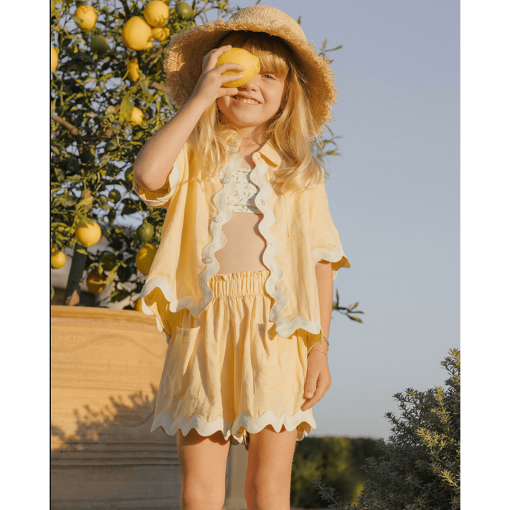 Rylee + Cru Kelli Set- Yellow childrens clothing Rylee + Cru