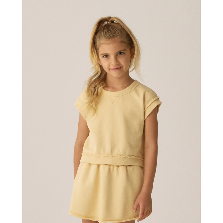 Rylee + Cru Play X Play Victory Pullover- Yellow Tops & Bottoms Rylee + Cru