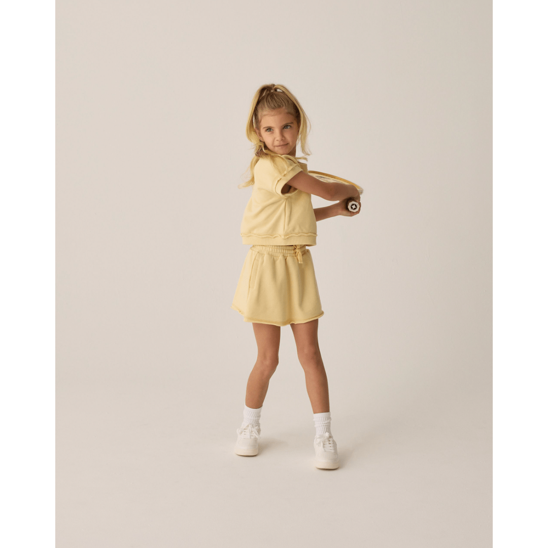 Rylee + Cru Play X Play Victory Pullover- Yellow Tops & Bottoms Rylee + Cru